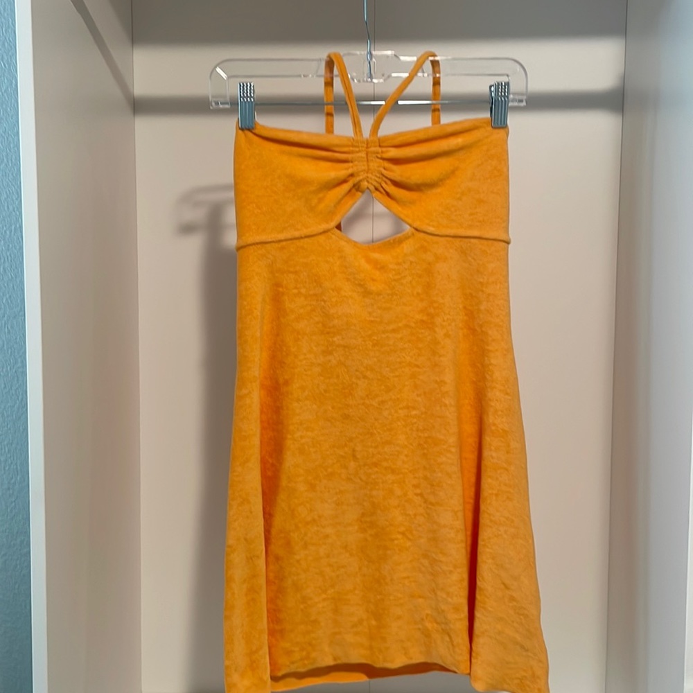 orange h&m sundress.